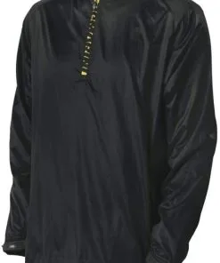 New Demarini Men's Pyro Long Sleeve Batting Practice Jacket Black/Orange Medium