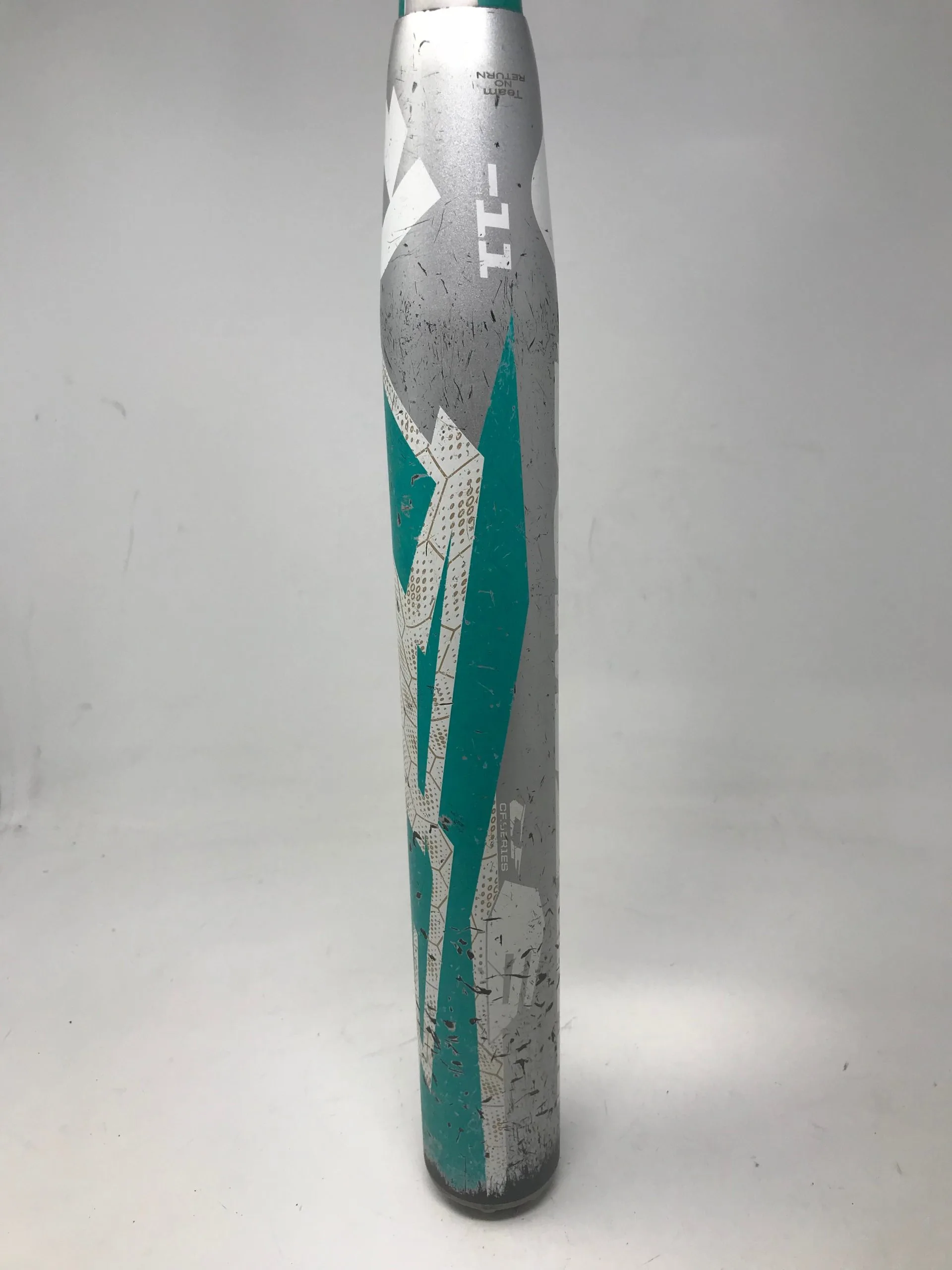 Used DeMarini CF6 Sprite 32/21 CFS14 Fastpitch Softball Bat Silver Blue 2 Used DeMarini CF6 Sprite 32/21 CFS14 Fastpitch Softball Bat Silver Blue - Image 2