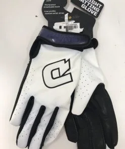 New DeMarini Women's Batting Glove White/Navy/Black Adult Large