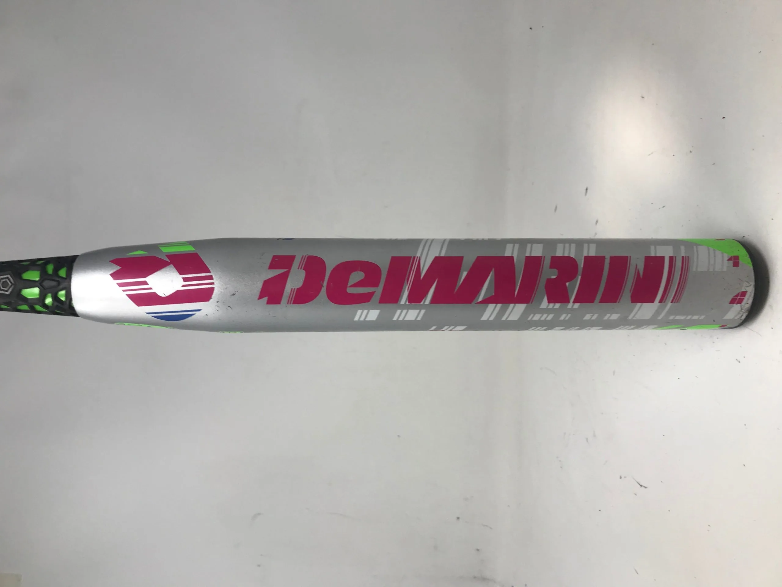 Used DeMarini CF7 CFS15 30/19 Fastpitch Softball Bat 2 1/4" Silver/Pink/Blue 2 Used DeMarini CF7 CFS15 30/19 Fastpitch Softball Bat 2 1/4" Silver/Pink/Blue - Image 2