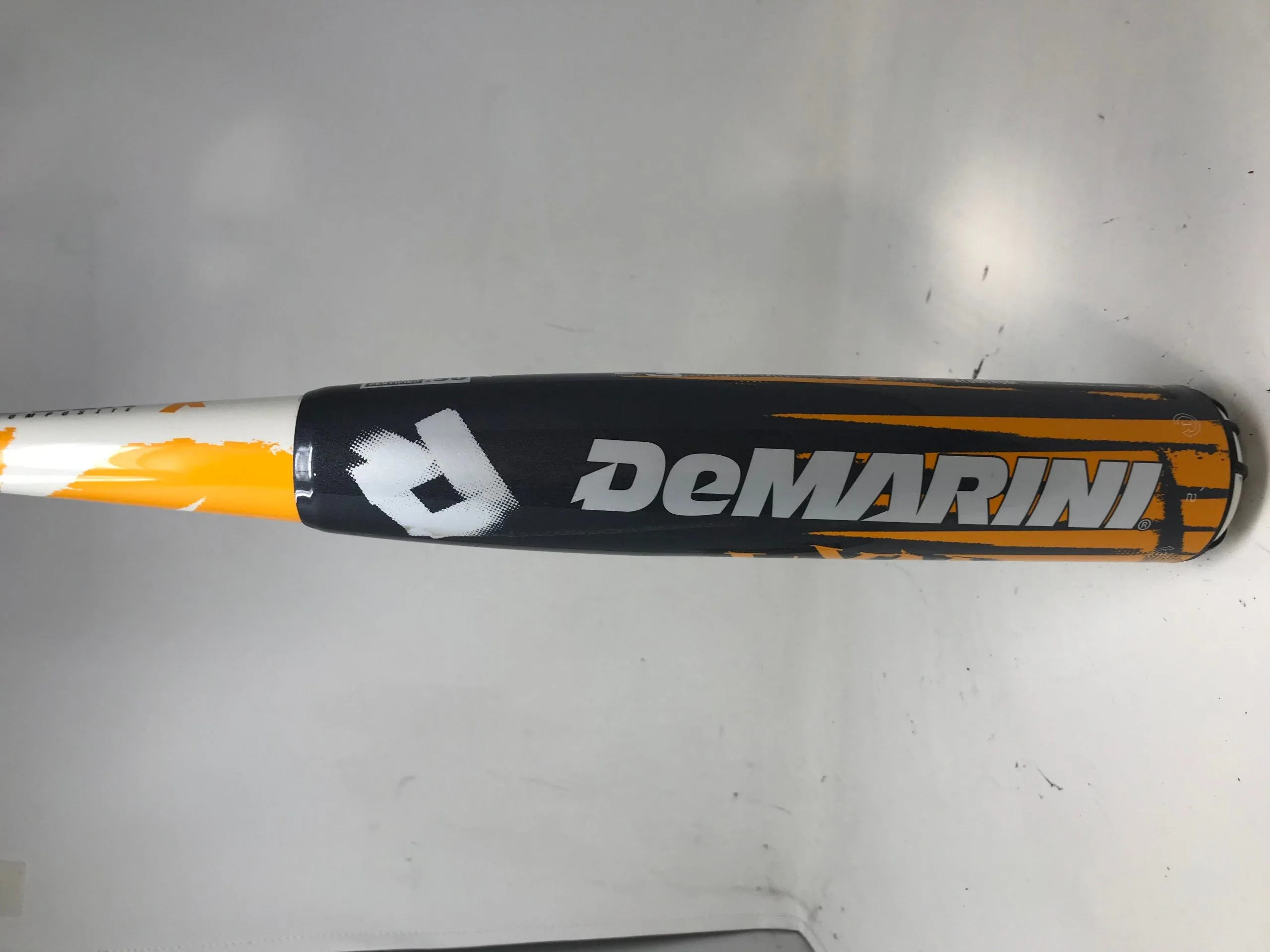 Used DeMarini VNC13 Vexxum 31/28 BBCOR Baseball Bat Orange/White/Gray* 2 Used DeMarini VNC13 Vexxum 31/28 BBCOR Baseball Bat Orange/White/Gray* - Image 2