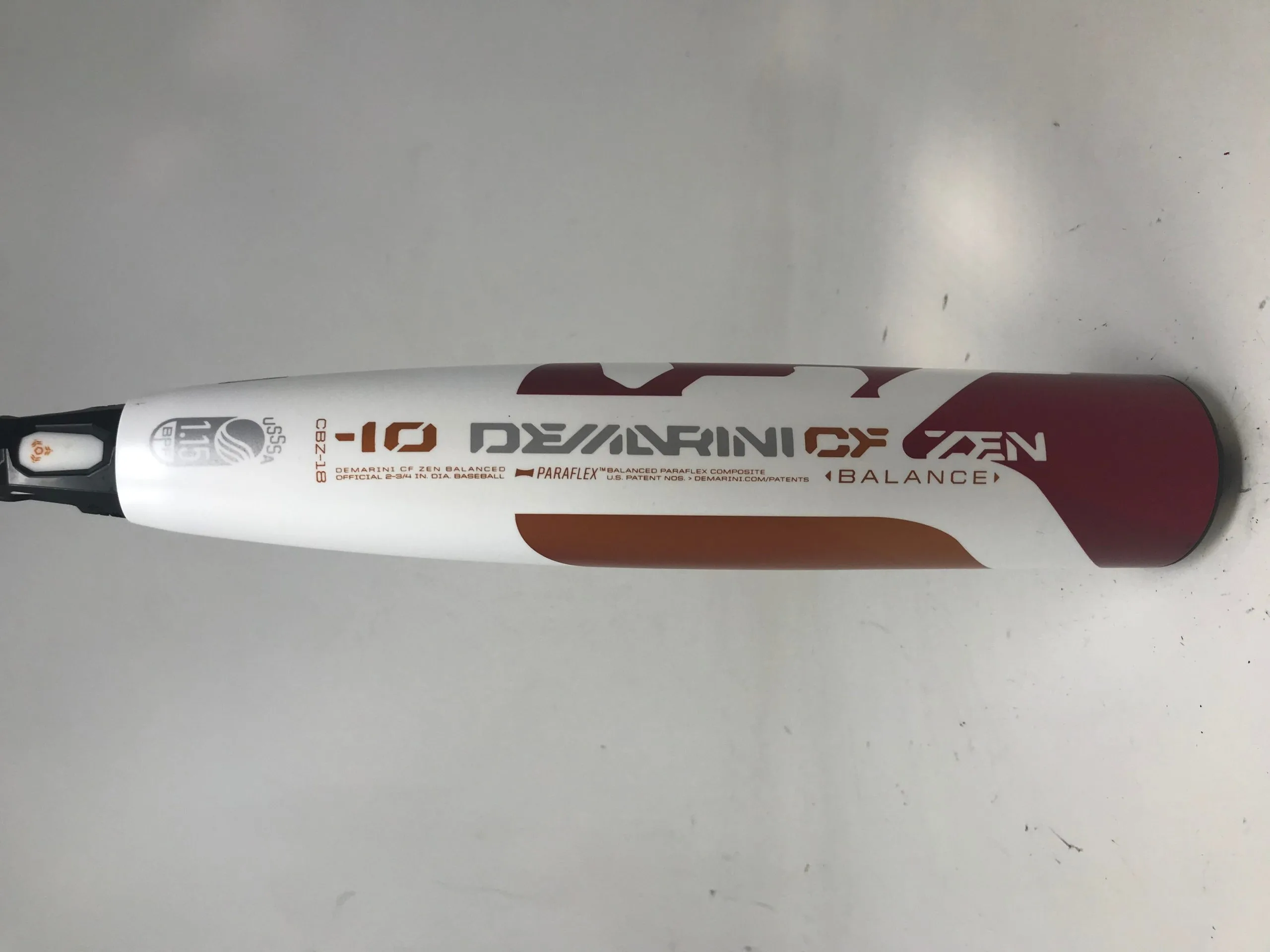Used1 Demo DeMarini CF ZEN CBZ-18 29/19 Senior League Baseball Bat 2 3/4" 2018 1 Used1 Demo DeMarini CF ZEN CBZ-18 29/19 Senior League Baseball Bat 2 3/4" 2018