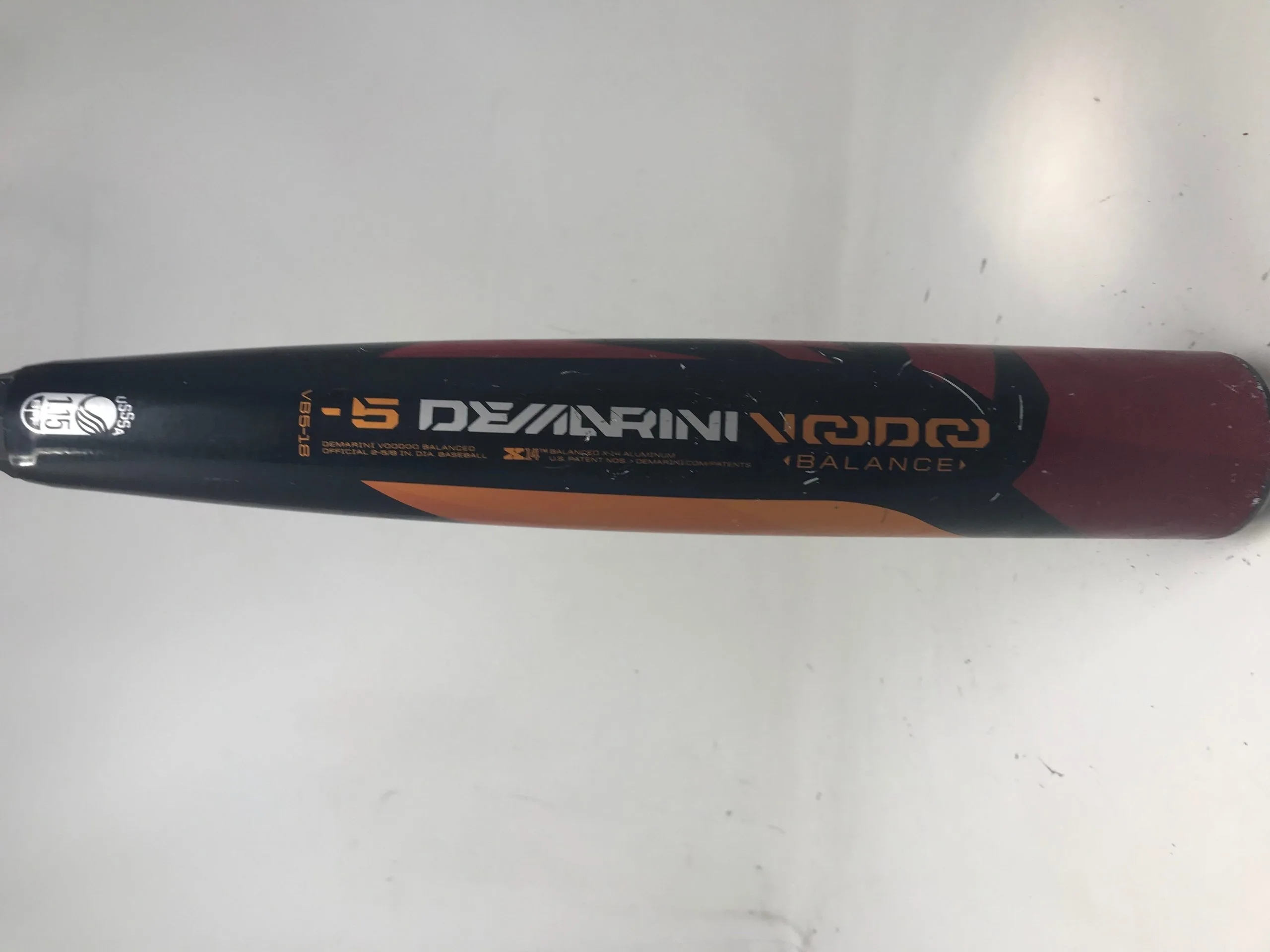 Used DeMarini Voodoo VB5-18 33/28 Senior League Baseball Bat 2 5/8 2 Used DeMarini Voodoo VB5-18 33/28 Senior League Baseball Bat 2 5/8 - Image 2