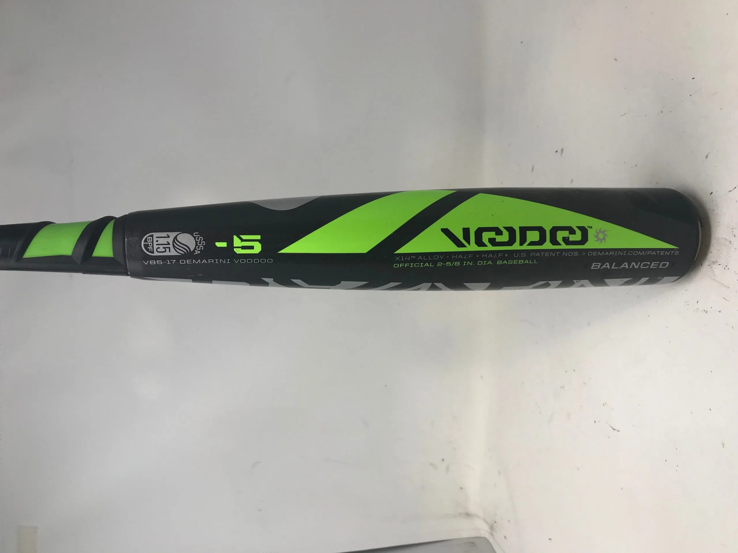Used DeMarini Voodoo VB5-17 31/26 Senior League Baseball Bat 2 5/8" 2 Used DeMarini Voodoo VB5-17 31/26 Senior League Baseball Bat 2 5/8" - Image 2
