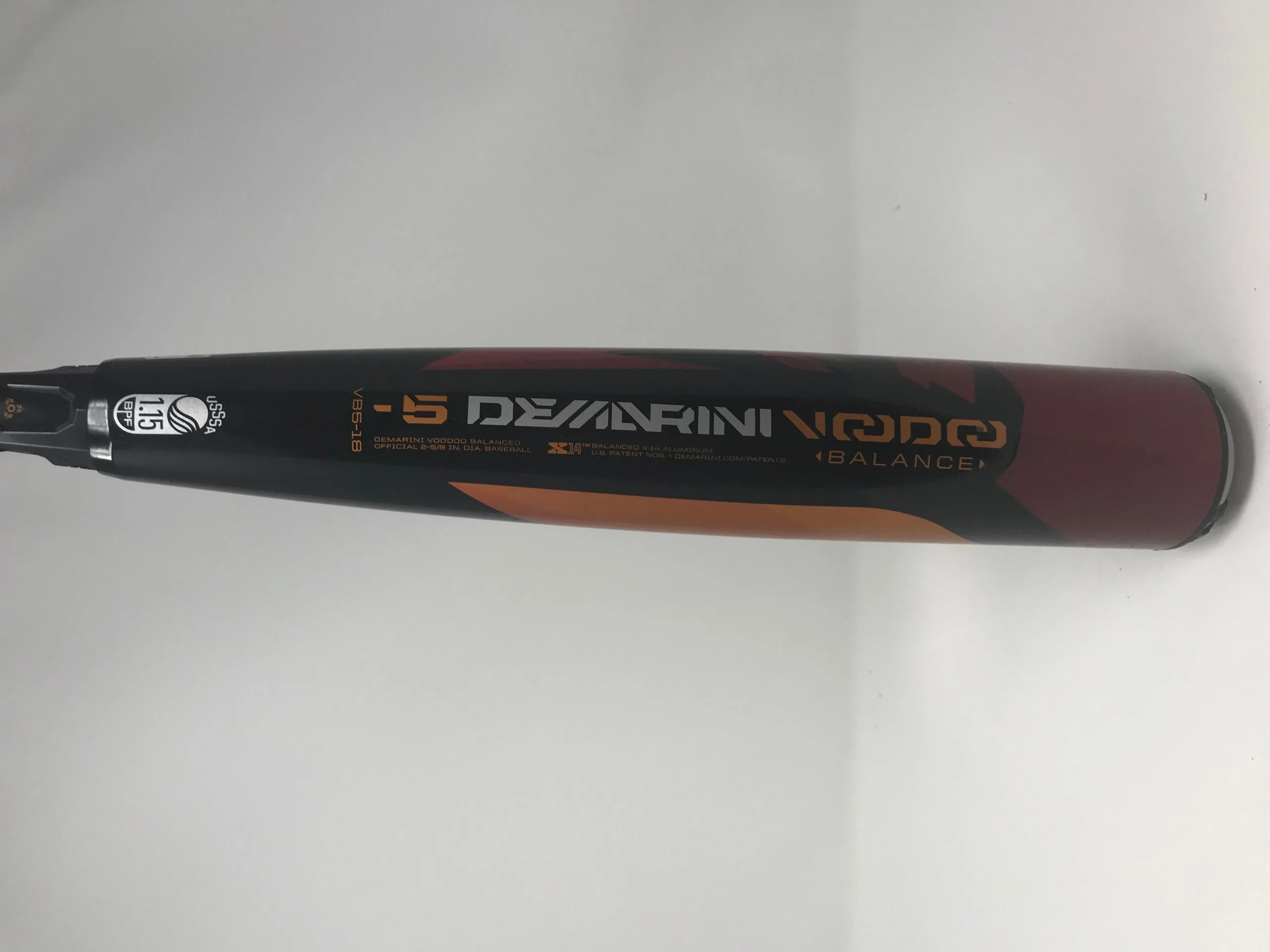 Used DeMarini Voodoo VB5-18 32/27 Senior League Baseball Bat 2 5/8 1 Used DeMarini Voodoo VB5-18 32/27 Senior League Baseball Bat 2 5/8
