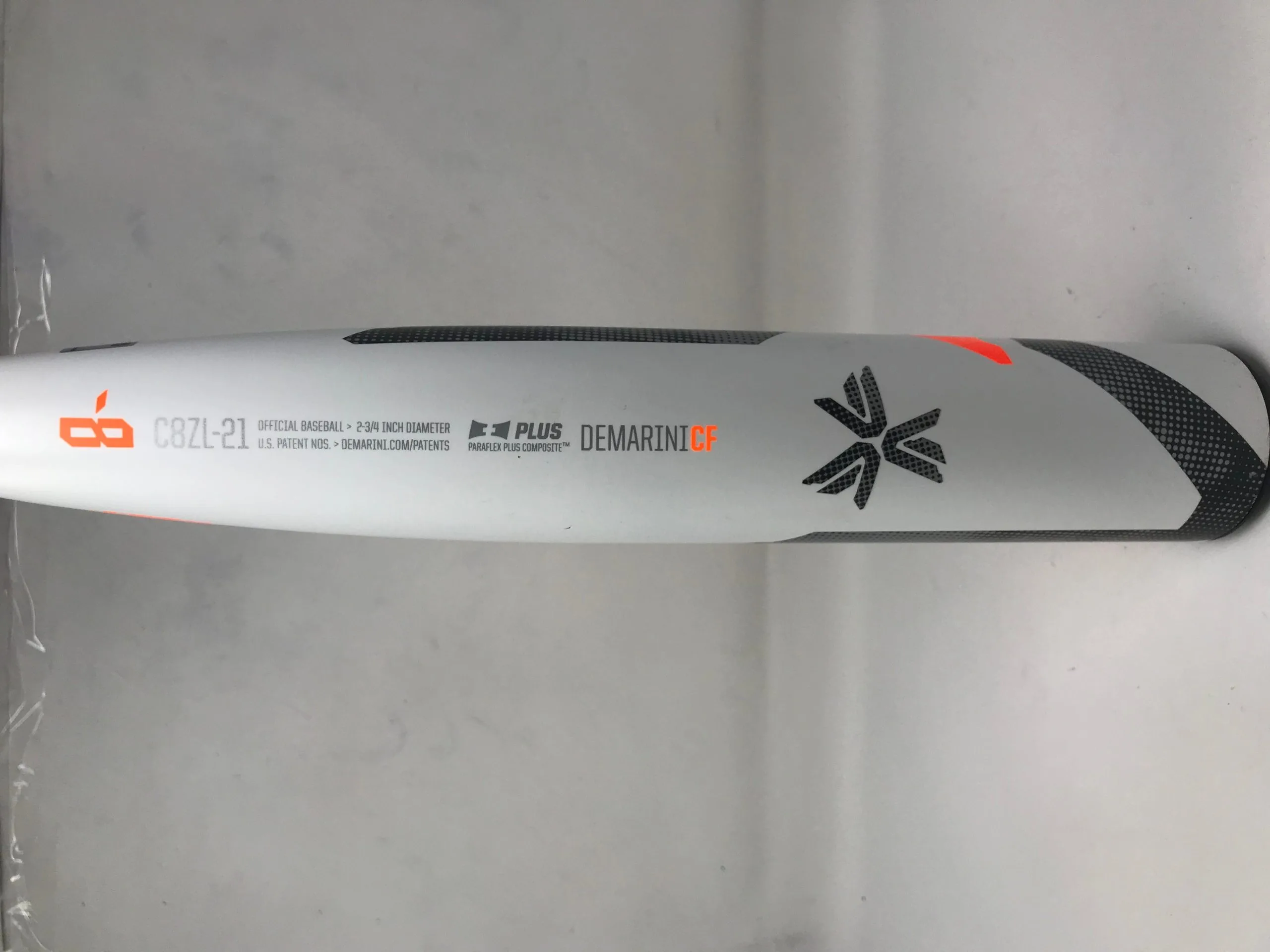 Used DeMarini 2021 CF CBZ21 USSSA (-8) Baseball Bat 31/23 Black/White/Orange 2 Used DeMarini 2021 CF CBZ21 USSSA (-8) Baseball Bat 31/23 Black/White/Orange - Image 2