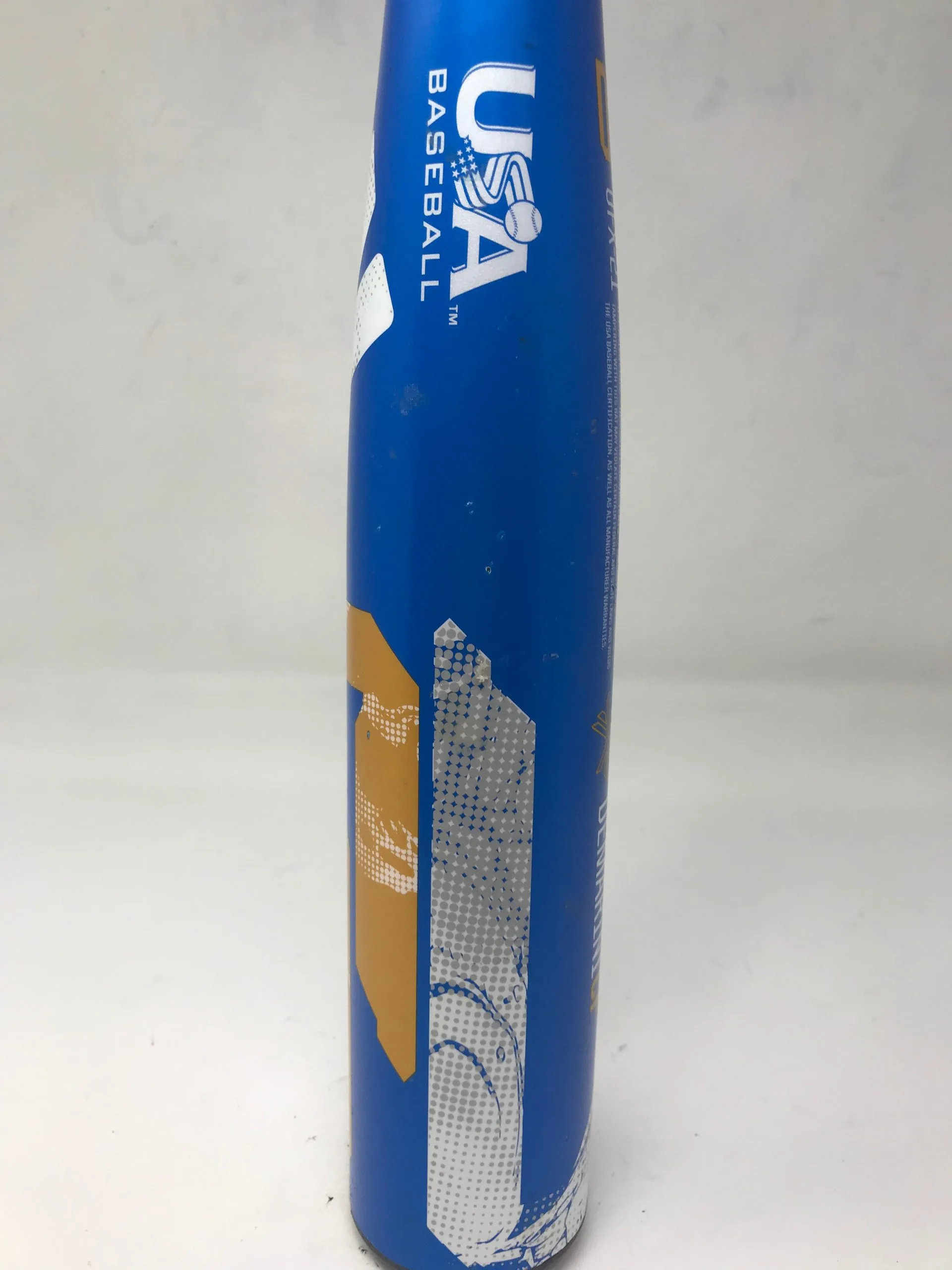 Used DeMarini CF -10 USA Baseball Bat 30/20 Blue/White/Gold 3 Used DeMarini CF -10 USA Baseball Bat 30/20 Blue/White/Gold - Image 3