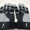 New DeMarini Geko Batting Gloves Adult Small Gray/Black