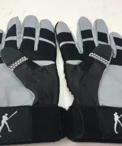 New DeMarini Geko Batting Gloves Adult Small Gray/Black