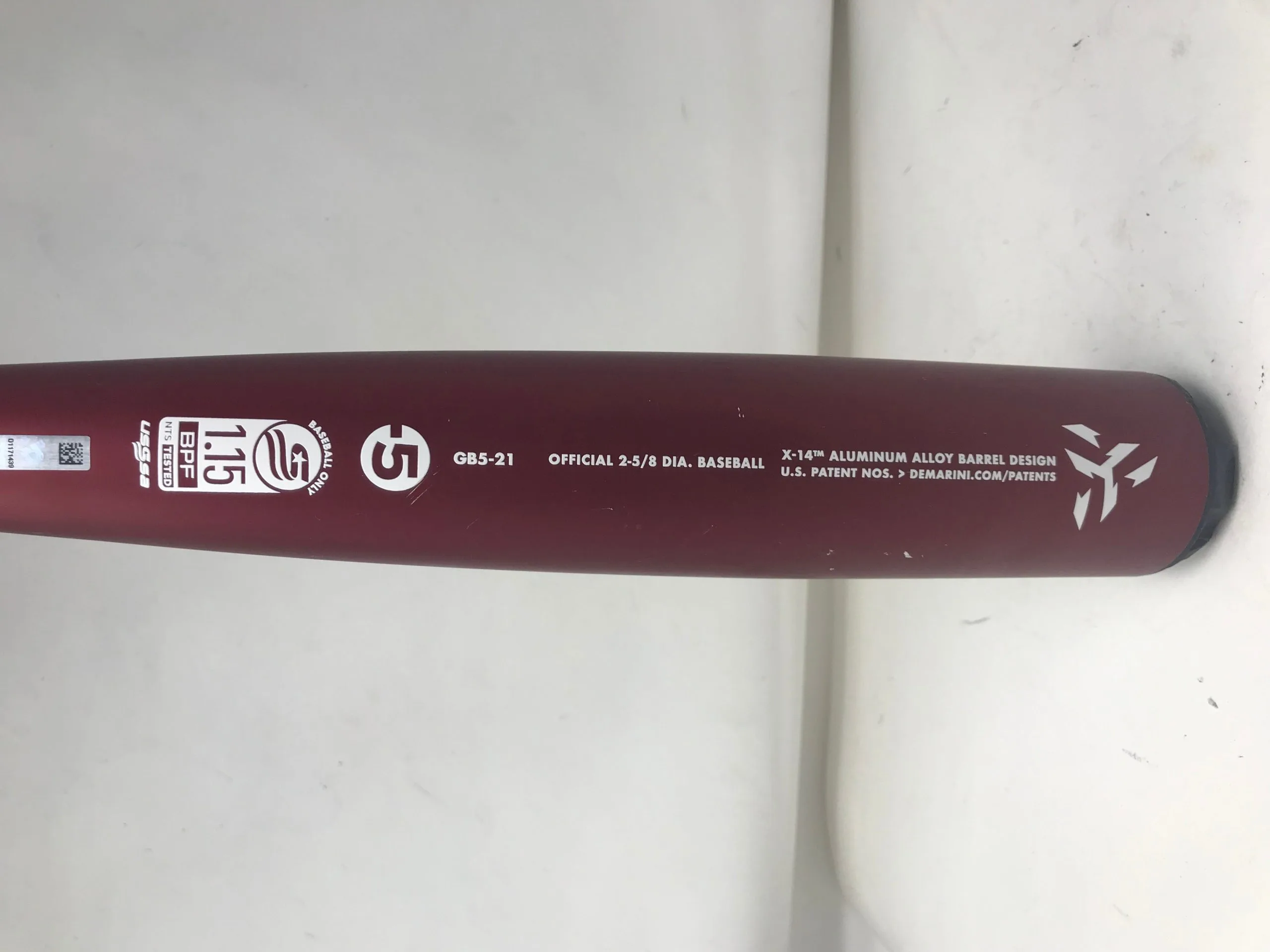 Used Demarini The Goods (-5) USSSA Baseball Bat-2 5/8" Barrel Red/Black 30/25 2 Used Demarini The Goods (-5) USSSA Baseball Bat-2 5/8" Barrel Red/Black 30/25 - Image 2