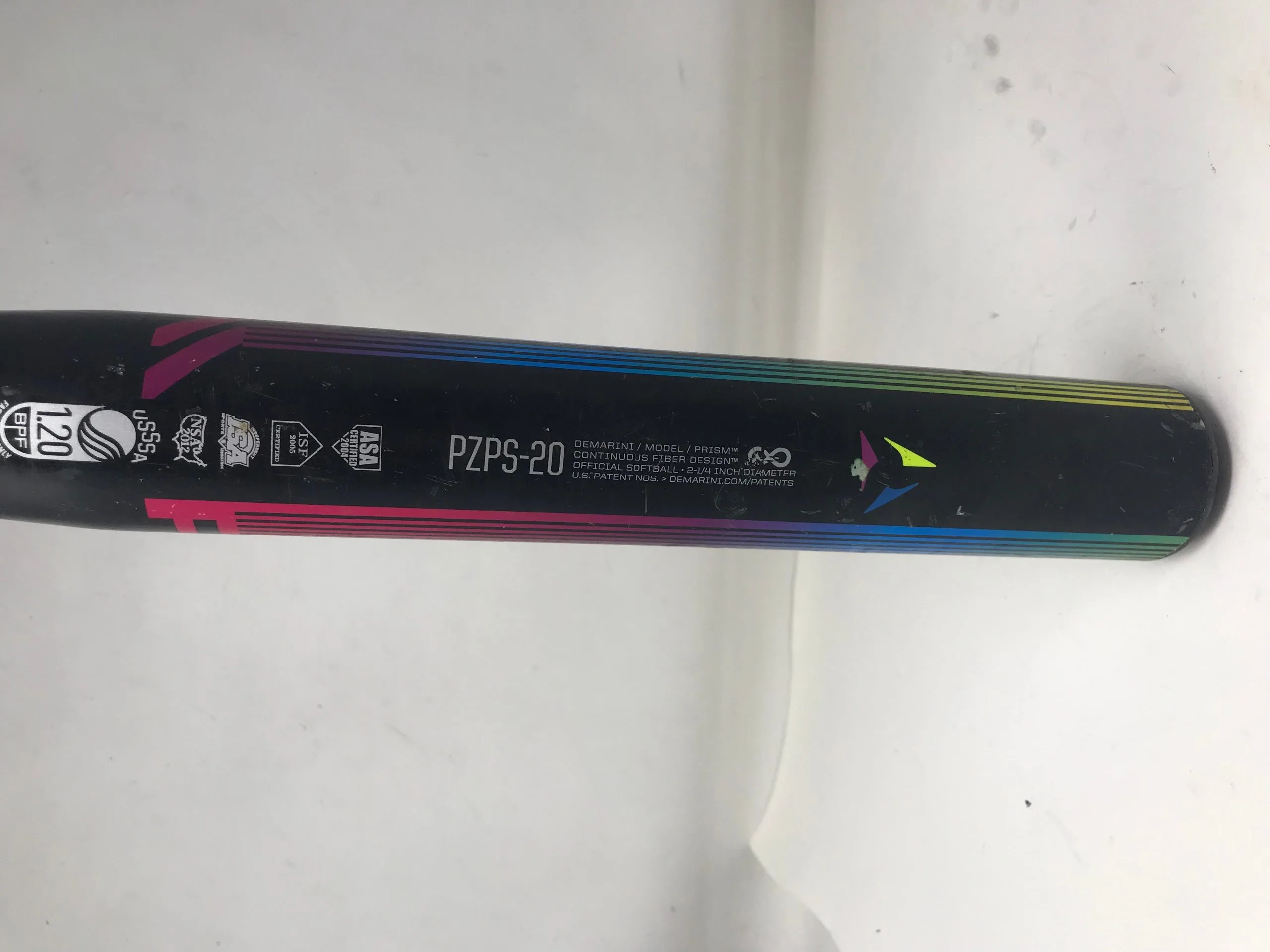 Used DeMarini 2020 Prism Fastpitch Softball Bat -10 31/21 2 1/4" Balanced 2 Used DeMarini 2020 Prism Fastpitch Softball Bat -10 31/21 2 1/4" Balanced - Image 2