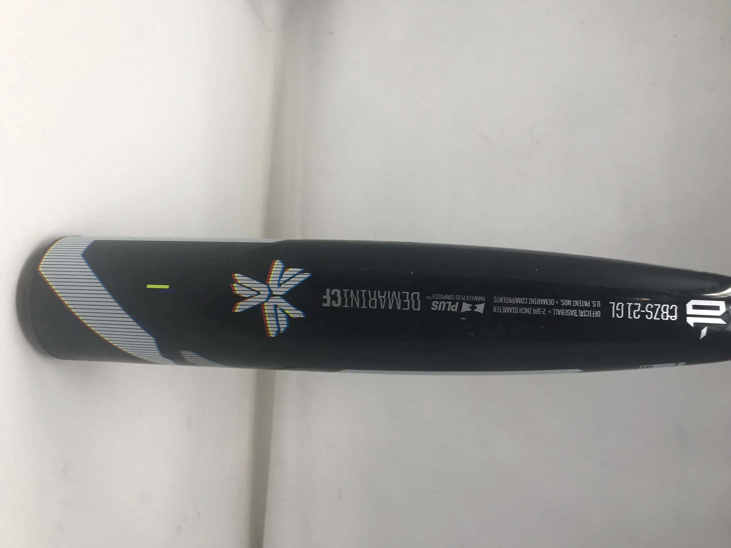 Used DeMarini 2021 CF Glitch 2 3/4" USSSA Baseball Bat Black/Silver 28/18 2 Used DeMarini 2021 CF Glitch 2 3/4" USSSA Baseball Bat Black/Silver 28/18 - Image 2