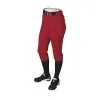 New DeMarini Women's Standard Fierce Belted Pant Softball Large Red