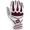 New DeMarini Insane Batting Gloves Maroon/White Men's Adult X-Large