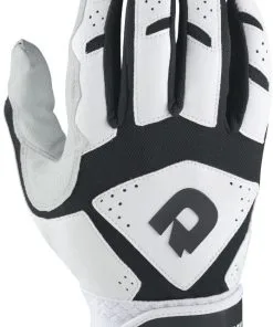 New DeMarini Adult Uprising Batting Gloves X-Large Black/White