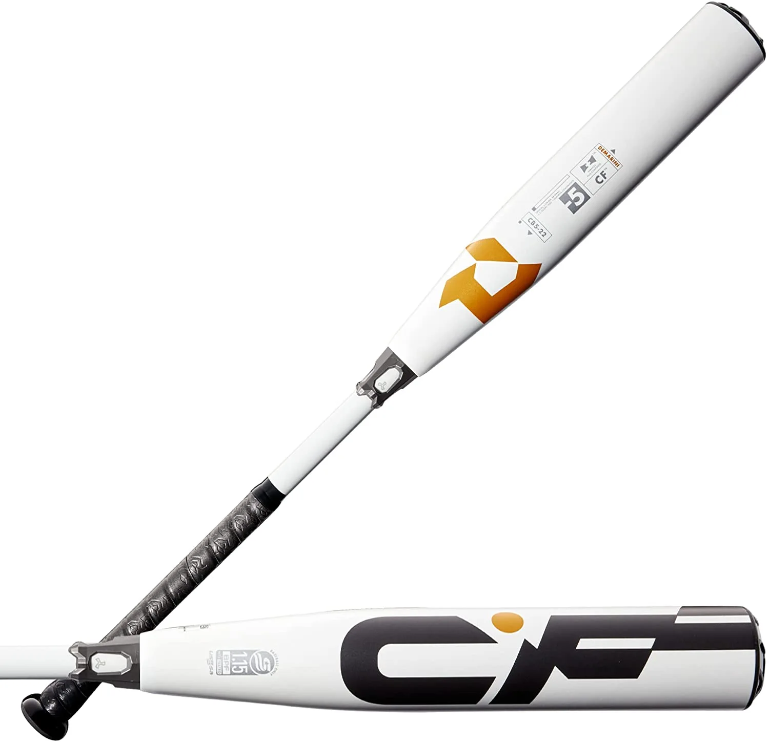 New DeMarini 2022 CF USSSA Youth Baseball Bat -5 2 Piece Composite Wht/Brn 1 New DeMarini 2022 CF USSSA Youth Baseball Bat -5 2 Piece Composite Wht/Brn