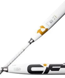 New DeMarini 2022 CF USSSA Youth Baseball Bat White/Gold 2 Piece Composite