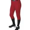 New DeMarini Girls Belted Pant Softball Large Red