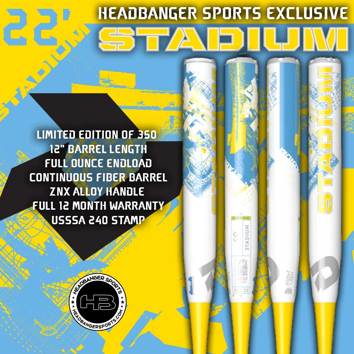 2022 DeMarini Stadium 12" USSSA Slowpitch Softball Bat: WTDXSHU-22 3 2022 DeMarini Stadium 12" USSSA Slowpitch Softball Bat: WTDXSHU-22 - Image 3