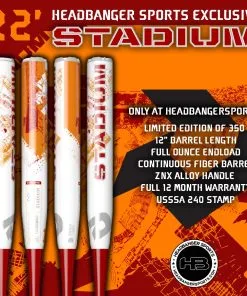 2022 DeMarini Stadium 12" USSSA Slowpitch Softball Bat: WTDXSTU-22 -Baseball Shop DeMarini Stadium STU 22 Red Orange 1200x1200 b83cb472 7006 47d9 a10d a9a3f1f5be64