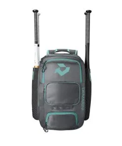 2022 DeMarini Spectre Baseball And Softball Backpack: WB57176 52 2022 DeMarini Spectre Baseball And Softball Backpack: WB57176 -Baseball Shop WB5717602 4 Spectre Backpack Grey Mint.png.cq5dam.web .1200.1200