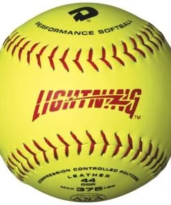 New Other DeMarini Lightning ASA Series Slowpitch Leather Softball 1 Dz 11" Yllw