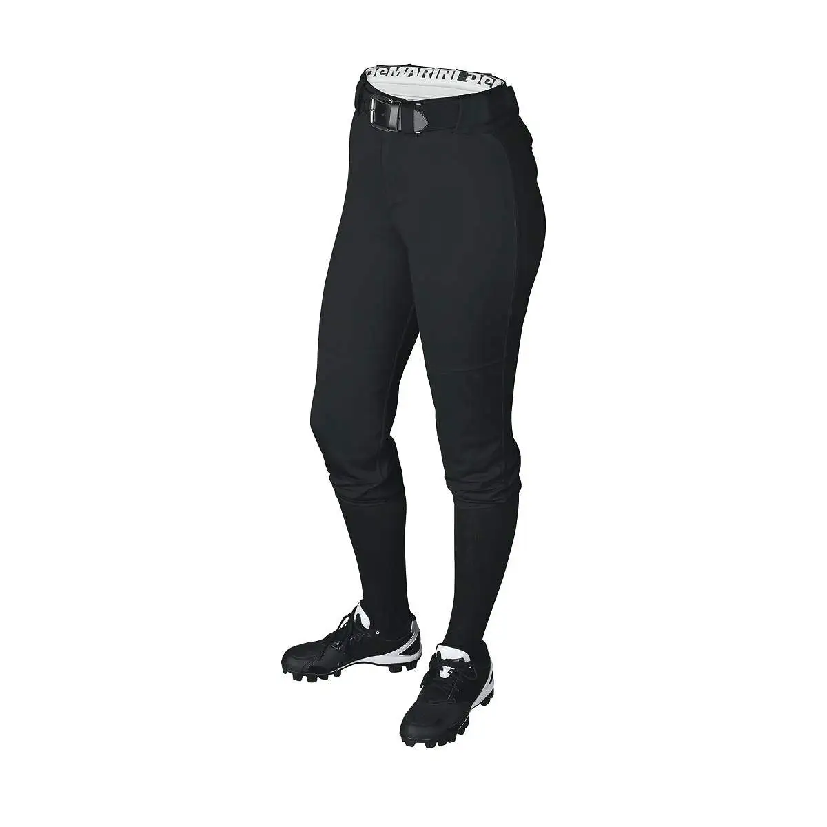 New DeMarini Women's Standard Fierce Belted Pant Softball Small Black 1 New DeMarini Women's Standard Fierce Belted Pant Softball Small Black
