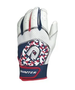 New DeMarini Shatter Batting Gloves Red/White/Navy Adult Small