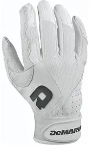 New DeMarini Fastpitch Mercy Batting Gloves White/Black Women's Adult X-Large